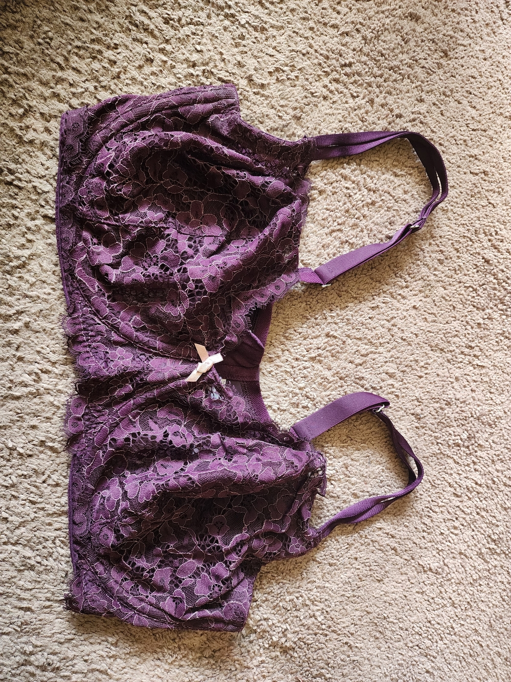 Purple Lace Bra- Women's Intimates